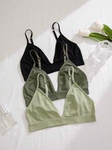 Snug Zone 3 pièces Set De Soutien-Gorges Unicolore Femme