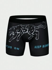 Men's Letter Print Boxer Briefs