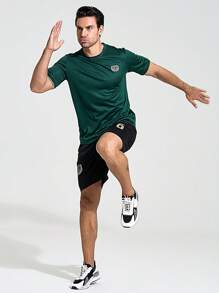 SHEIN Riding Camiseta De Fútbol Con Estampado Digital Para Hombre - Verde - Ver 7