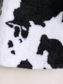 SHEIN Bé gái Sữa Mô hình Đầm - Đen và trắng - Xem 5