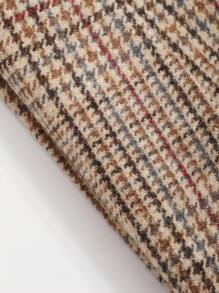 Dazy Star 格紋印花百褶裙 - 棕色 - 查看 6