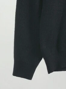 SHEIN 男小童雙色熊圖案連帽套頭毛衣 - 彩色 - 查看 5