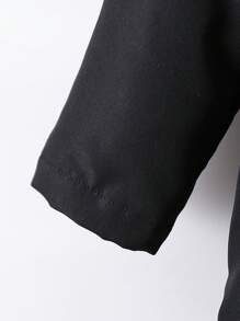 SHEIN 幼童男孩帶毛領帽子加厚外套