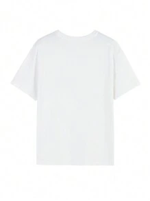 Nam In hoa bóng rổ Áo thun - trắng - Xem 2