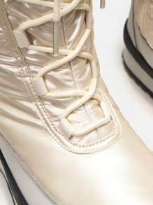 MOTF PREMIUM LACE-UP SNOW BOOTS - Champagne - View 6