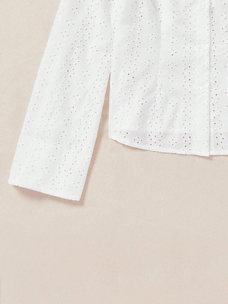 Off Shoulder Ruffle Trim Schiffy Blouse