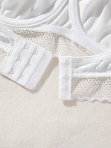 SHEIN Sujetador de mujeres cobertura completa - Blanco - Ver 5