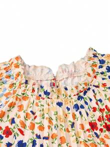 SHEIN LUNE Vải in hoa Ống tay áo Đầm - Nhiều màu - Xem 4