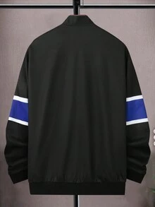 Manfinity LEGND Lỏng lẻo phù hợp Nam Chữ cái & Dấu sao In Áo khoác - Nhiều màu - Xem 5