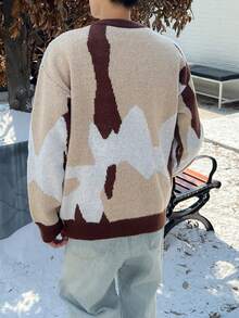 Manfinity Hypemode Lỏng lẻo phù hợp Nam Khối màu Thả vai Áo len - Nhiều màu - Xem 2