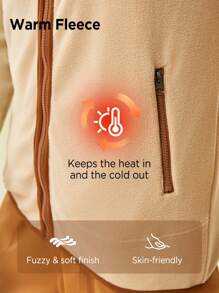 In My Nature In My Nature Men Zip Up Contrast Binding Outdoor Vest Coat