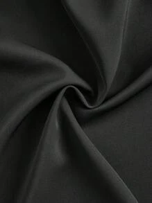 Vintamour Contrast Lace Tie Front Shirt - Black and White - View 9