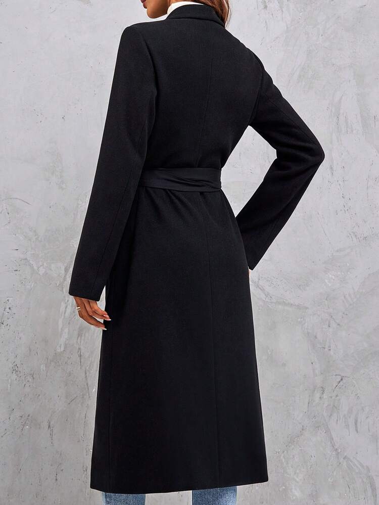Women's Overcoat With Waist Belt