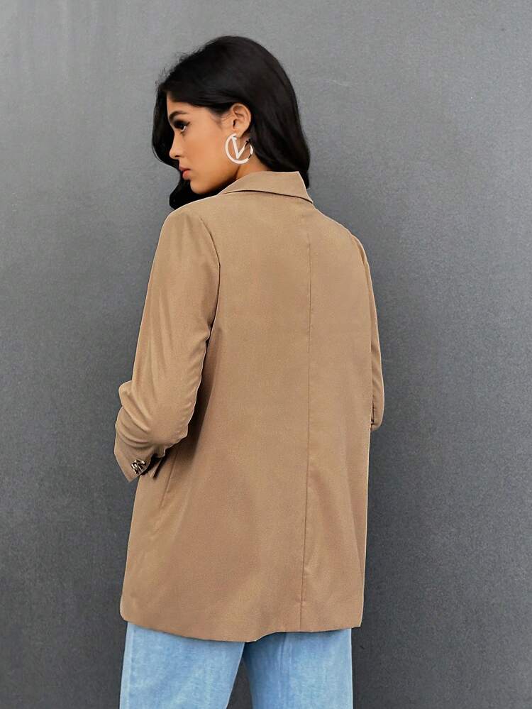 Contrast Panel Flap Detail Blazer