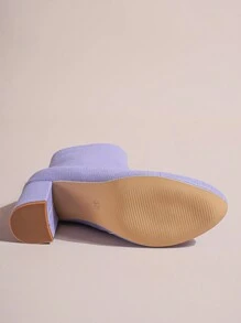 Women's Fashionable Purple Boots - Purple - View 6