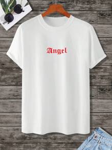 Manfinity EMRG 男字母印花t卹 - 白色 - 查看 2