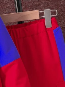 男孩撞色連帽運動衫和褲子套裝 - 彩色 - 查看 6