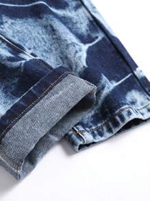 Tween Boy Distressed Wash Jeans - Light Wash - View 9