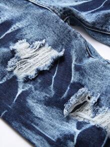 Tween Boy Distressed Wash Jeans - Light Wash - View 4