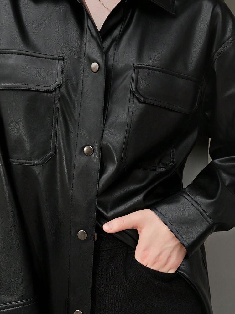 Ladies' Long Sleeve Shirt Style Coat