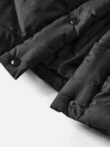 SHEIN Maternity Single Breasted Vest Coat, For Winter