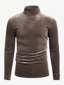 GENTILAND Áo cao cổ Đan Giải trí Áo thun - Màu Khaki - Xem 3