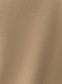 SHEIN Clasi 純色單排扣開襟夾克 - 杏色 - 查看 7