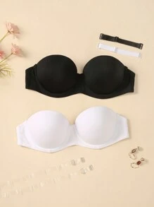 SHEIN Sujetador Sin Tirantes Para Mujer - Multicolor - Ver 1