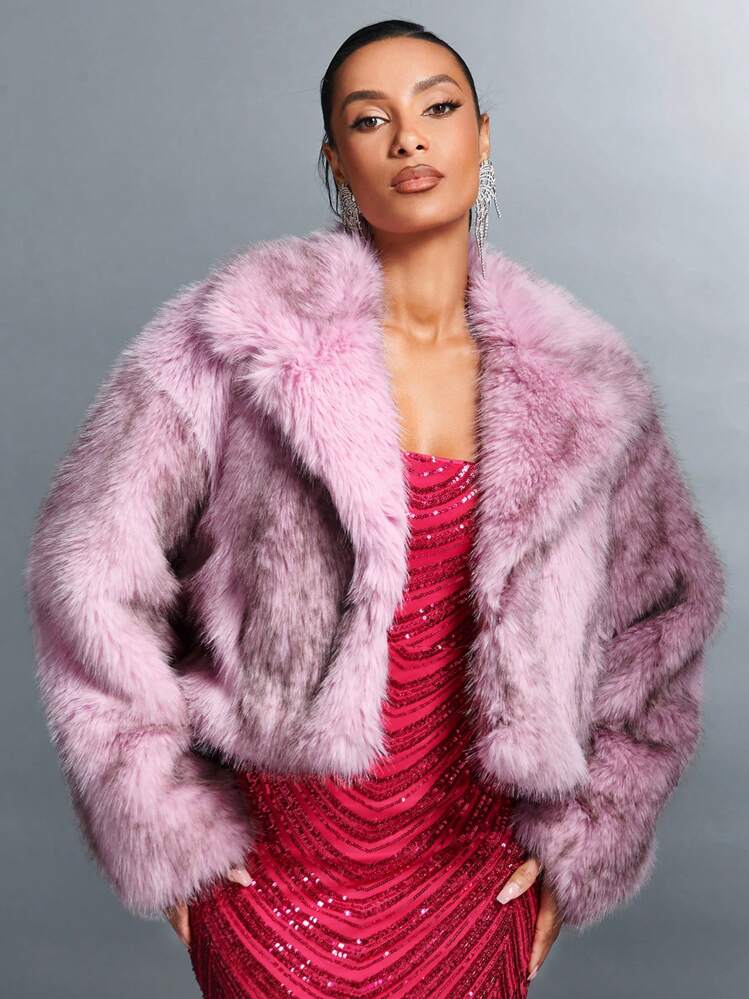 ピンクレザージャケット ファー付き ピンキーピンク レザーライダース