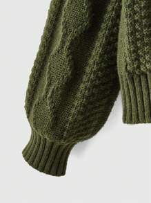 ROMWE Fairycore 花朵刺绣纽扣开衫毛衣、长袖上衣