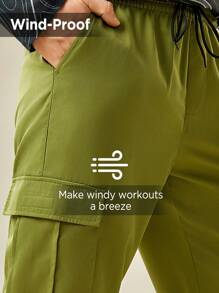 In My Nature Männer Hose mit seitlichen Pattentaschen, Tunnelzug, Cargo, Outdoor