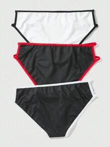 ROMWE J-Fashion 女性三入組骷髏、鬼、武士圖案內褲 - 彩色 - 查看 2