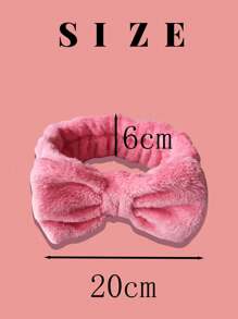 1pc Face Cleaning Tool  Super Soft  Makeup Headband Red,Skincare Headband,Beauty,Skin Care Products,Spa,Self Care,Skin Care Tools,Face Care,Esthetician Supplies,Skin,Face Wash,Facial - Red - View 2