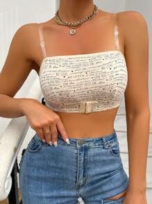 Soutien-gorge À Lettres À Boucle Bustier