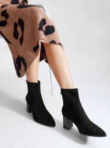 MOTF PREMIUM 舒服的女性時尚靴子 - 黑色 - 查看 1