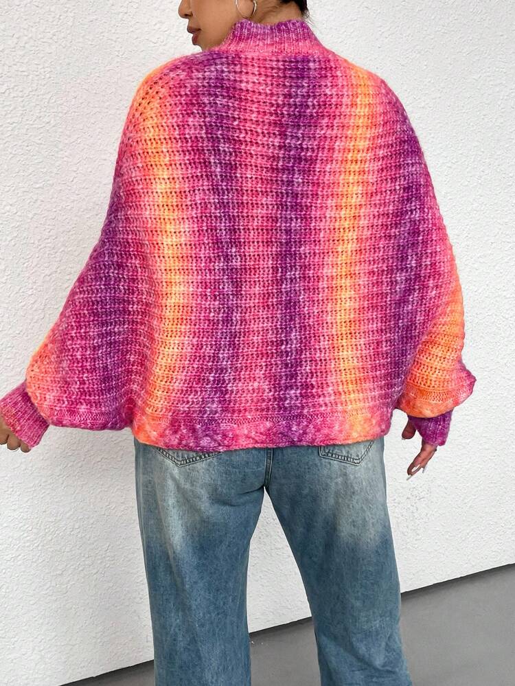 Batwing Sleeve Knit Sweater