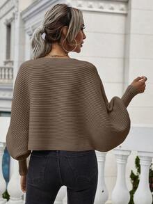 SHEIN Frenchy 套頭毛衣 - 駝色 - 查看 2