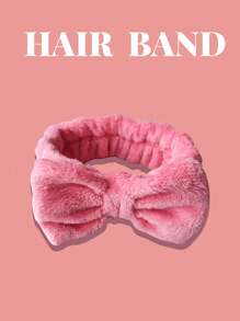 1pc Face Cleaning Tool  Super Soft  Makeup Headband Red,Skincare Headband,Beauty,Skin Care Products,Spa,Self Care,Skin Care Tools,Face Care,Esthetician Supplies,Skin,Face Wash,Facial - Red - View 3