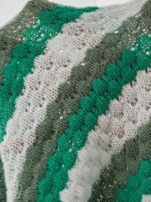 Flirla Plus Wzór w paski Opuszczane ramiona Swetry