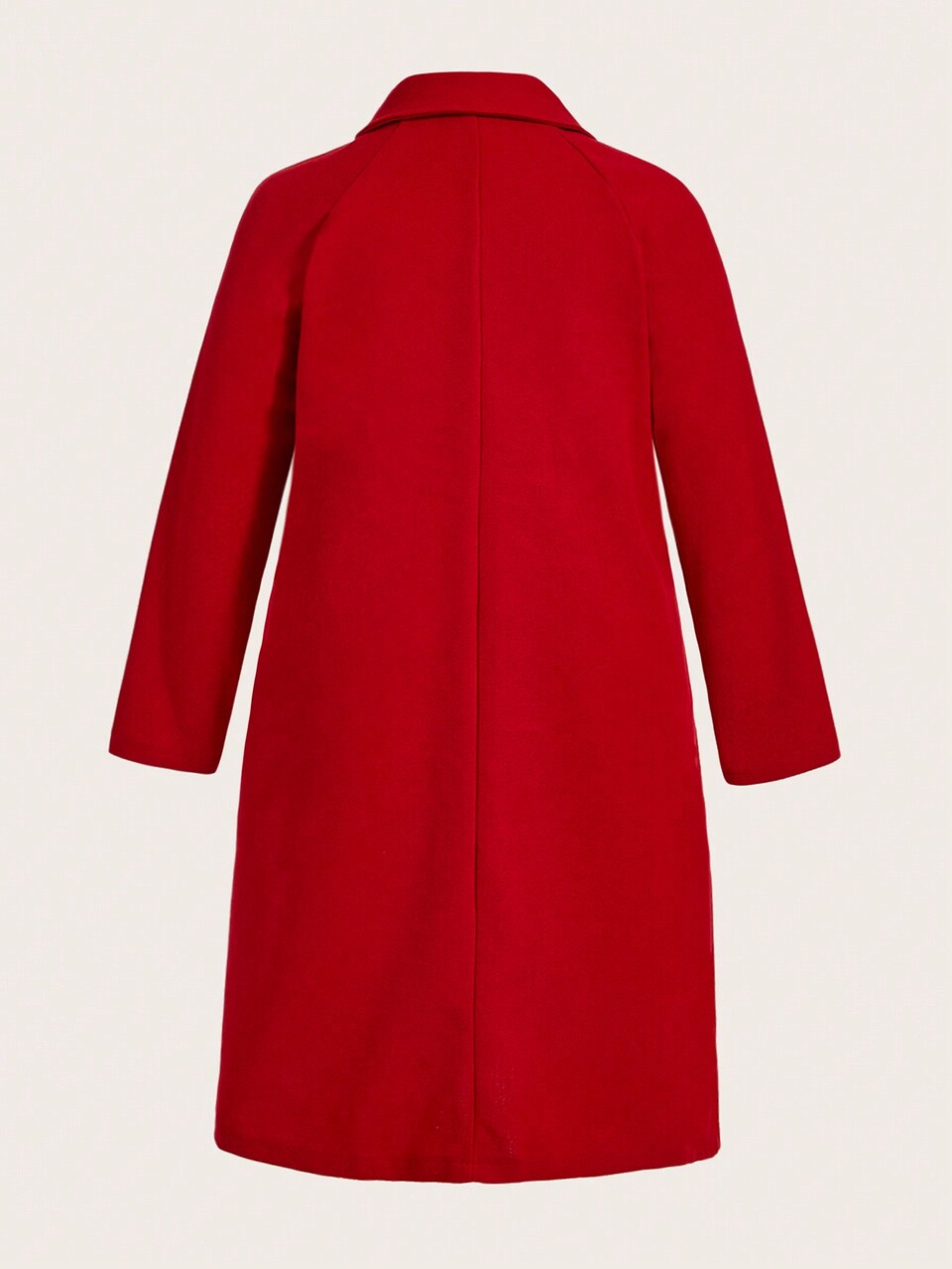 Plus Size Duffle Coat With Raglan Sleeves In