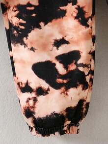 男孩寬鬆休閒圓領套頭衫運動衫和褲子兩件套 - 卡其色 - 查看 6