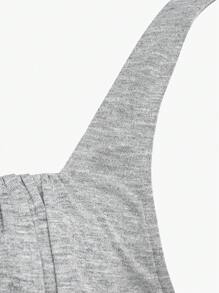 SHEIN Unity Plus Ruched Bust Crop Top & Pants Set