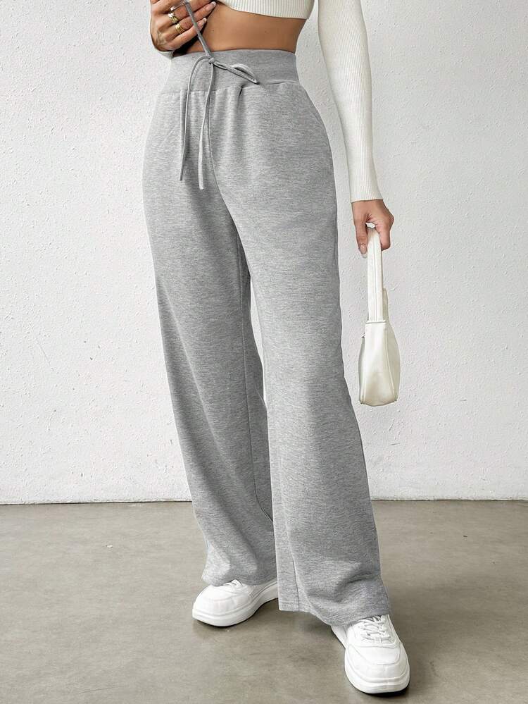 SHEIN Essnce Pantalon De Survêtement Décontracté Gris - Gris - Voir 5
