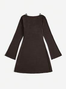 Soleia Vestido De Mujer - Marrón - Ver 2