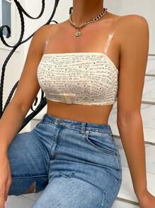 Soutien-gorge À Lettres À Boucle Bustier