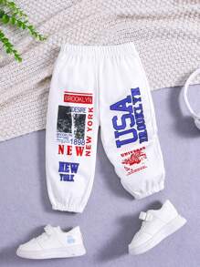 男嬰冬天白色加厚毛絨保暖運動休閒日常可愛