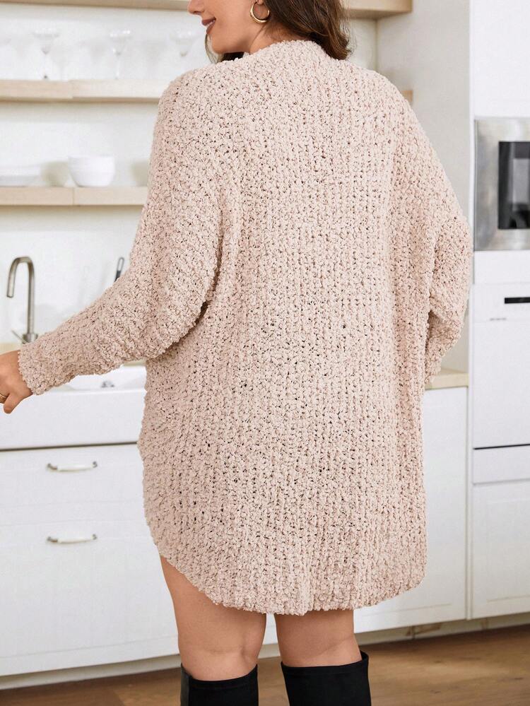 Plus Size Batwing Sleeve Cardigan Fall Cloth For Women