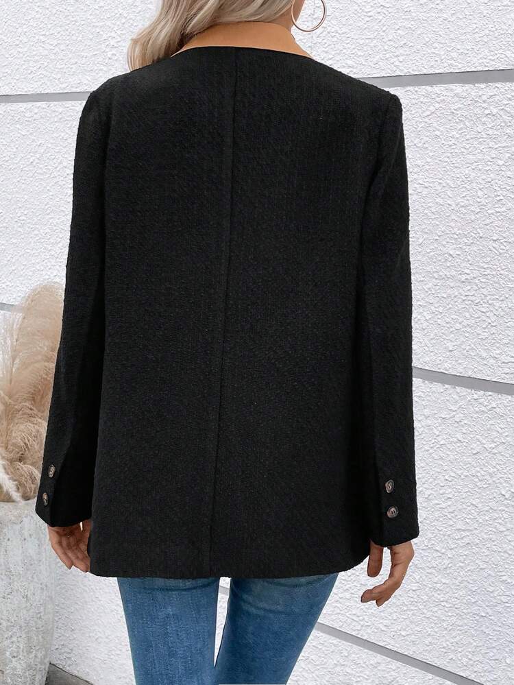 Women's Contrast Color Pointed Collar Shirt Fall Cloth For Women