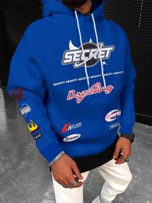 Manfinity EMRG Nam Áo nỉ có mũ - Màu xanh lam - Xem 1