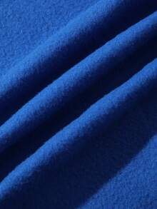 ROMWE MEN Street Life 男士及字母印花拉鍊前開衛衣 - 藍色 - 查看 5